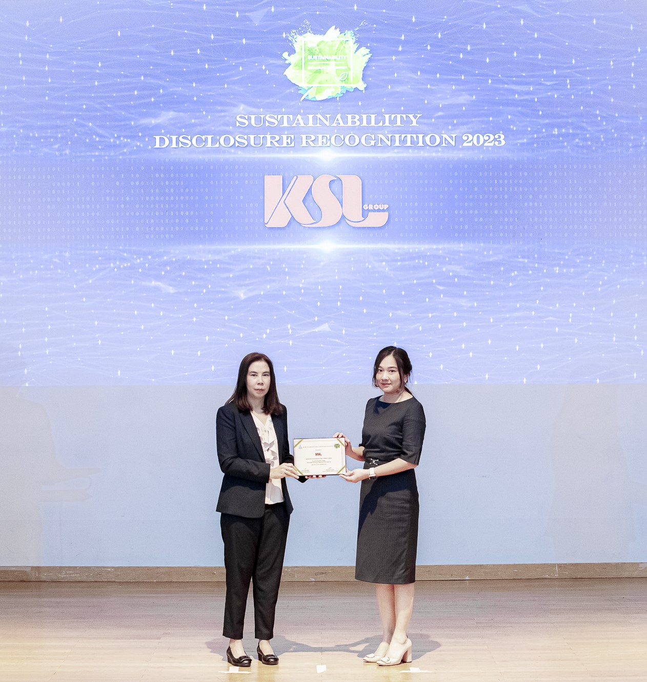 น้ำตาลขอนแก่น (KSL Group) รับรางวัล Sustainability Disclosure Award ประจำปี 2566 จากสถาบัณไทยพัฒน์
